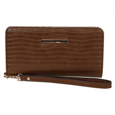 Carteira pequena lezard completa com alça