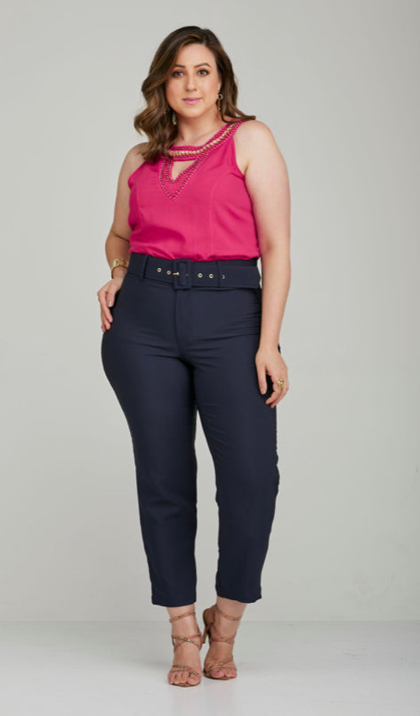 Calça Jeans  com Cinto