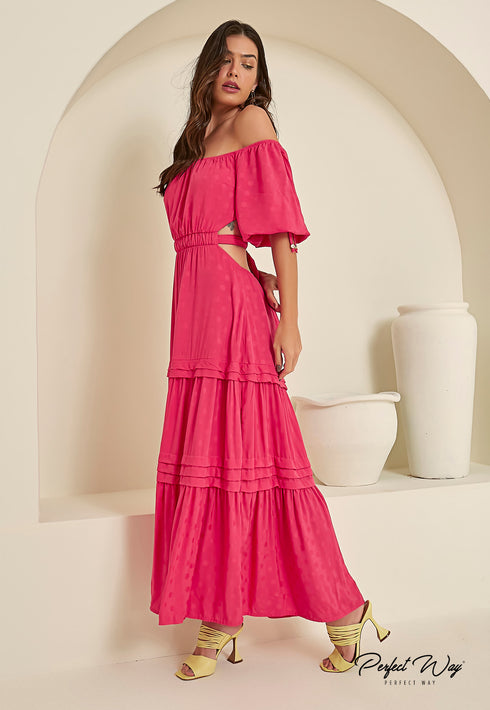 VESTIDO LONGO PERFECT WAY LV26024 💫