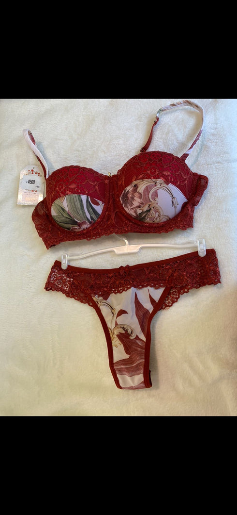 .Conjunto Crepe c Renda 09464