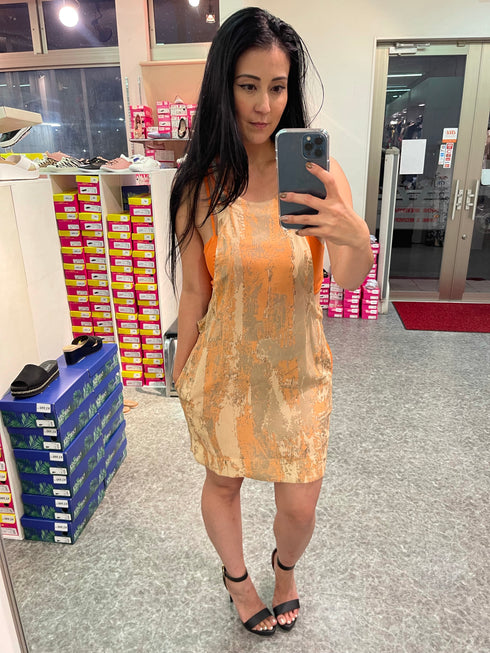 Vestido em viscose Salmão Santíssima 10273 💫