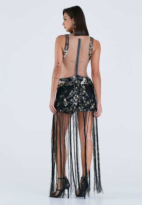 Vestido de Tule com Macrame 💫