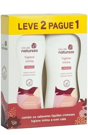 CIA DA NATUREZA KIT SABONETE INTIMO 2 UNIDADES CREMOSO