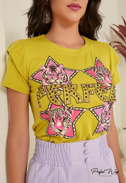 T SHIRTS ESTAMPADO PERFECT WAY LV226068,💫