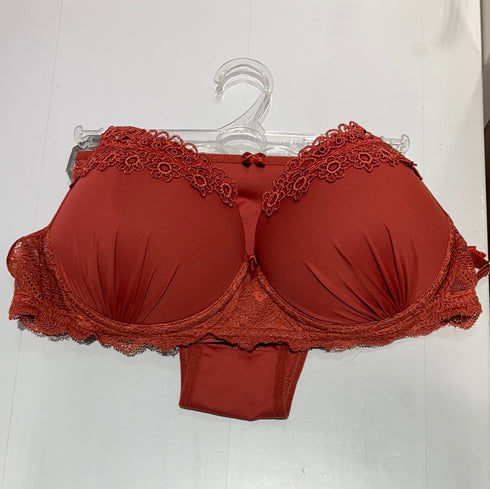 .Conjunto alça bordada terra