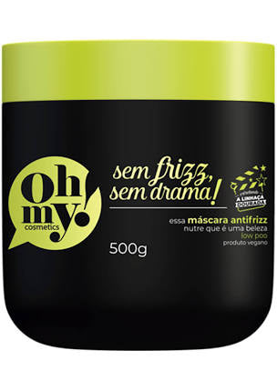 .Máscara antifrizz Oh my! Vegano Sem frizz sem drama !500g