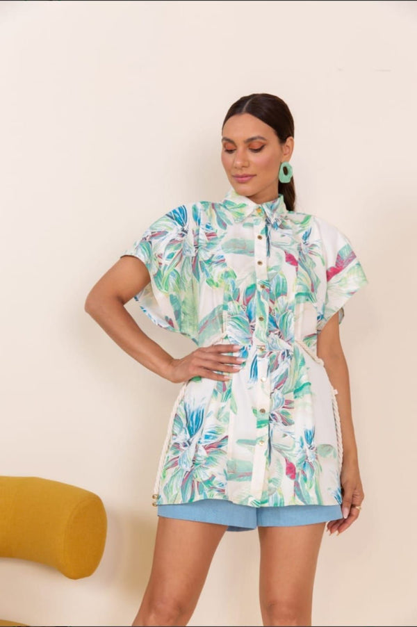 Camisão com cordão,