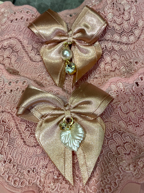 …Calcinha fio microfibra renda laço bijouteria