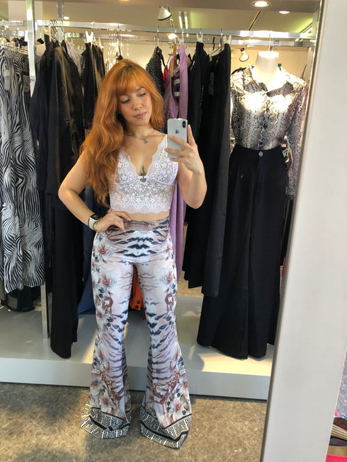 Calça Flare Estampada💫
