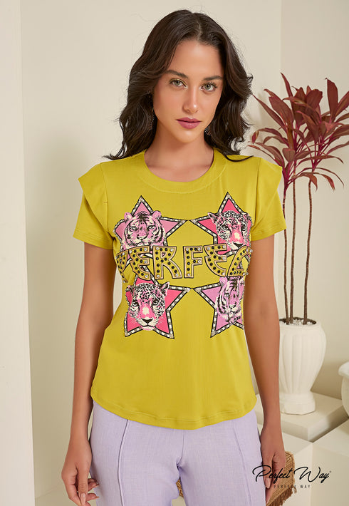 T SHIRTS ESTAMPADO PERFECT WAY LV226068,💫
