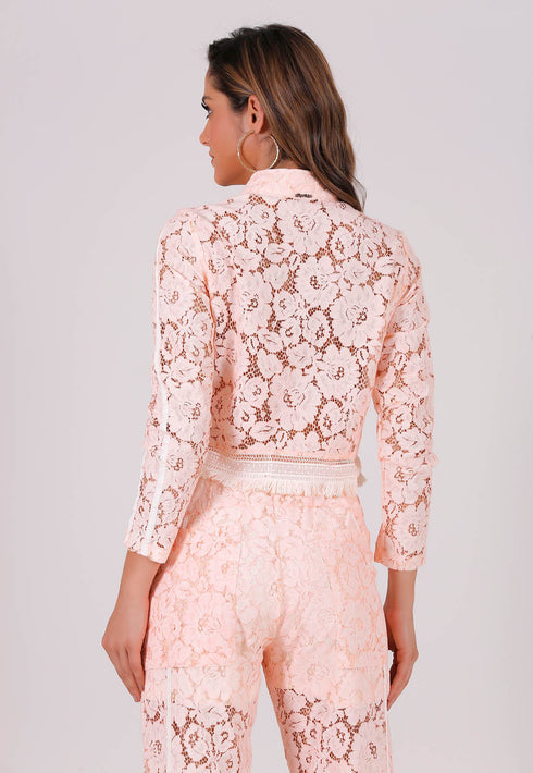 CONJUNTO DE CALÇA JOGGUER + JAQUETA DE RENDA💫