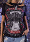 T shirt com recortes Rocker Perfect way CO026101,