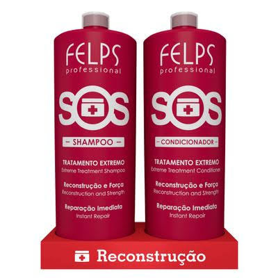 Kit Felps Shampoo + Condicionador SOS Reconstrução 250ml