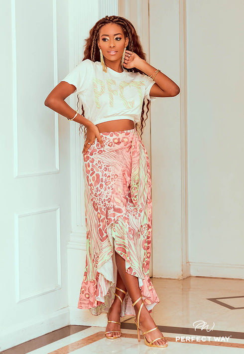 …Saia Longa Estampada