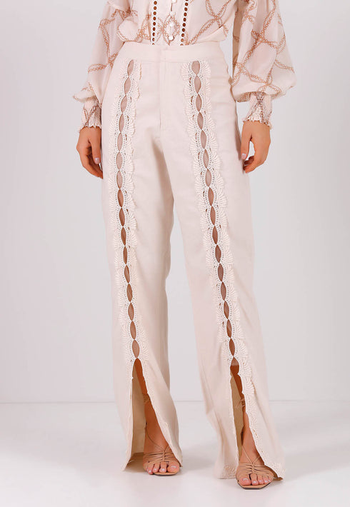 Conjunto calça flare + body com estampa exclusiva