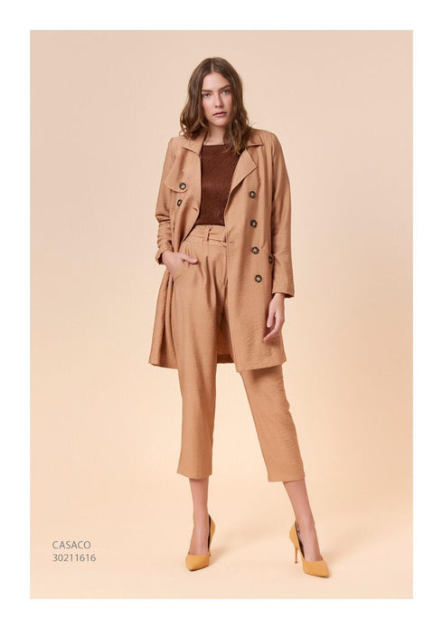 Casaco longo transpassado TVZ-3021 💫