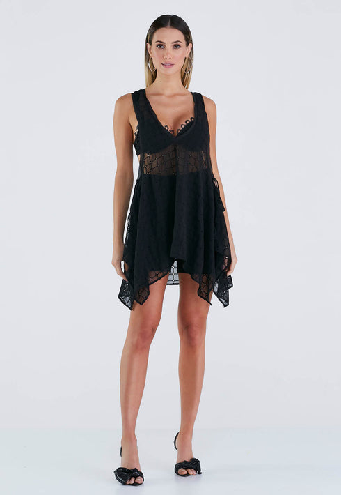 VESTIDO SOLTO SOBREPOSIÇÃO + TOP + SHORTS HOTPANTS💫