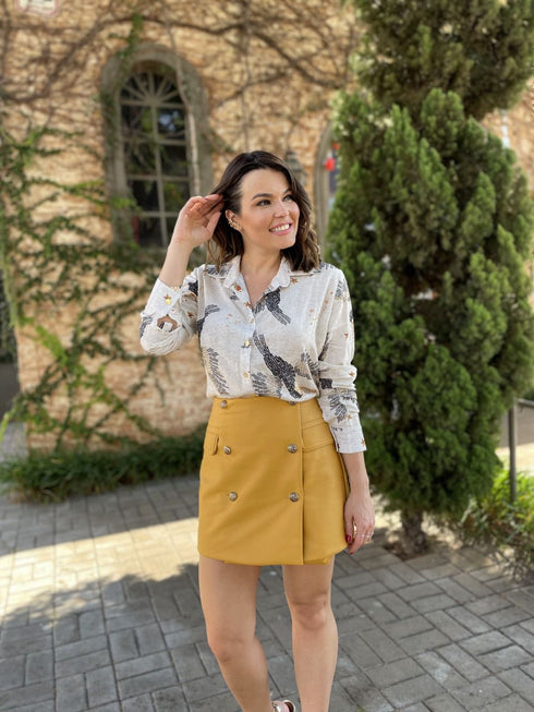 CAMISA MANGA LONGA ESTAMPADA