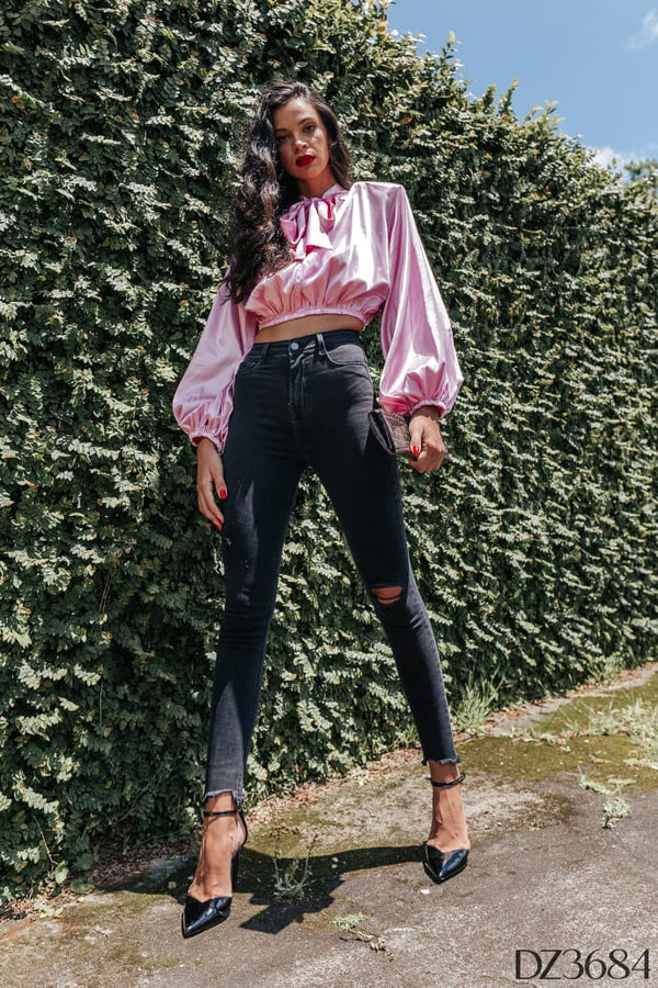 Calça Jeans Hot Pants Preta💫