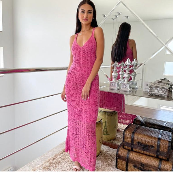 ⚜️Vestido de Tricô Longo