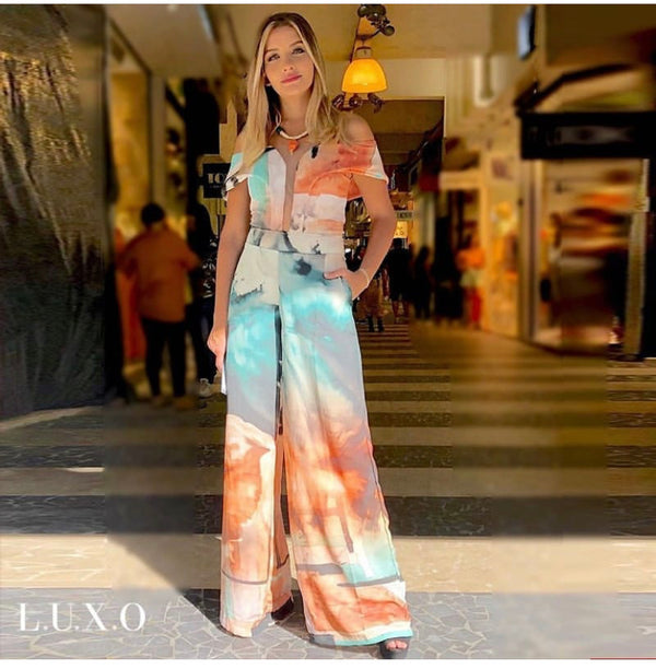 LUXO macacão frente transpassado  24304💫