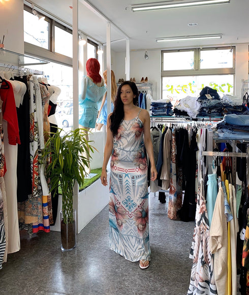 Vestido longo de Alças