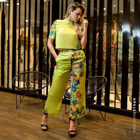 Calça Letoah verde neon Super tendência✅🅰️