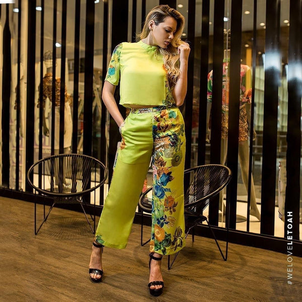 Calça Letoah  verde neon Super tendência✅🅰️