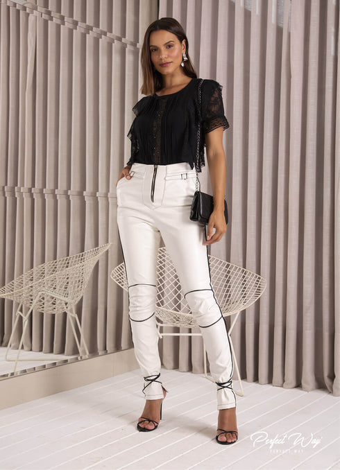 T Shirt Babados +Detalhes Gui LO026198