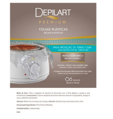 Folhas plásticas Depilart