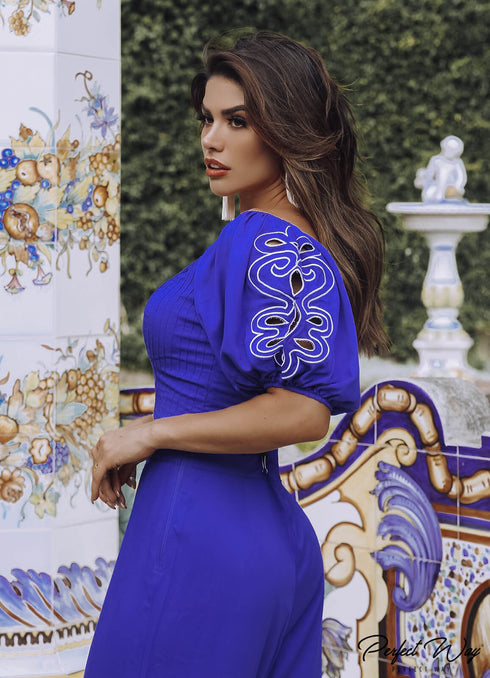 Conjunto Pantalona Perfect Way Mangas princesa