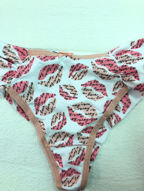 Calcinha fio embutido estampa