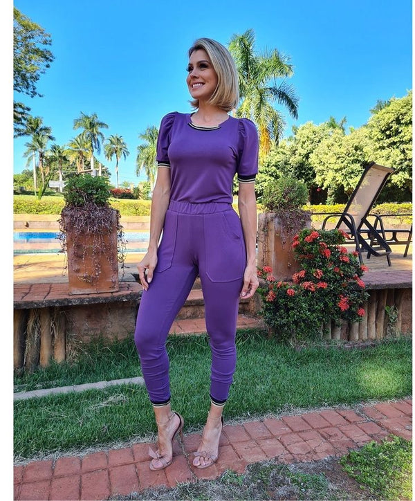 Conjunto Moletinho Flor da Moda 💫