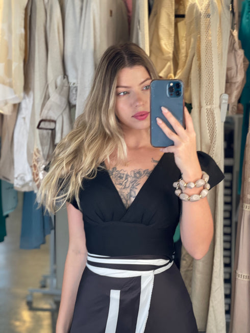 Cropped Tricô com Babado TVZ💫