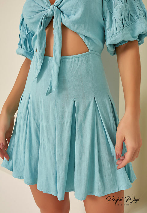 VESTIDO CURTO  PERFECT WAY  LV26104 💫