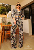 Conjunto Cropped + Pantalona Estampada