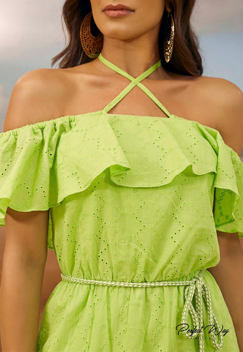 VESTIDO C/ CORDÕES 💫