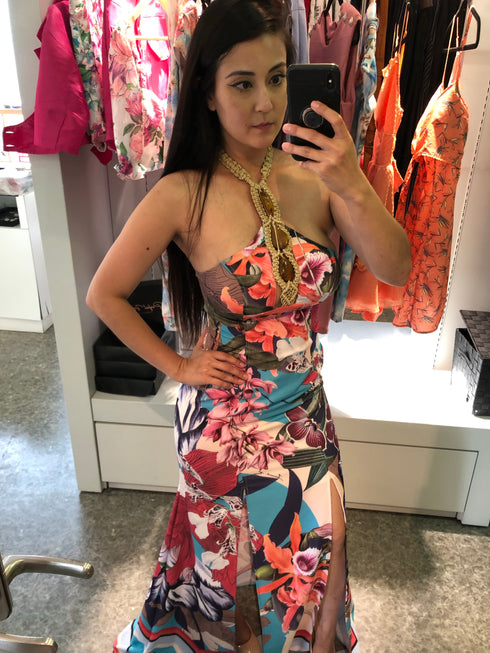 Vestido estampado Francielle Morezzi 12197