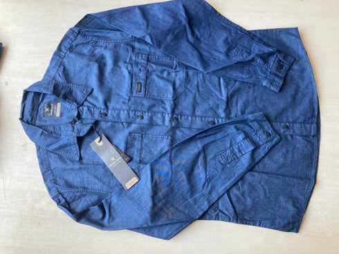 Camisa Jeans Masculina Slim