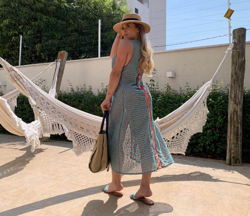 Conjunto biquíni de renda + saída de praia✅🅰️