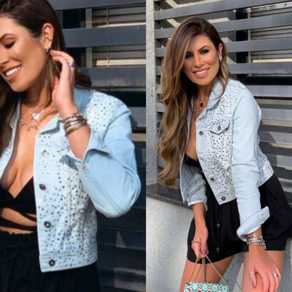 Jaqueta Jeans com brilho 💫