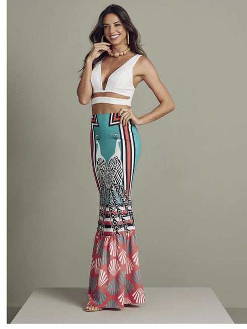 Saia Mondabelle Luana Pássaros💫