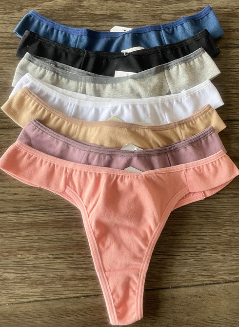 Calcinha fio dental em algodão