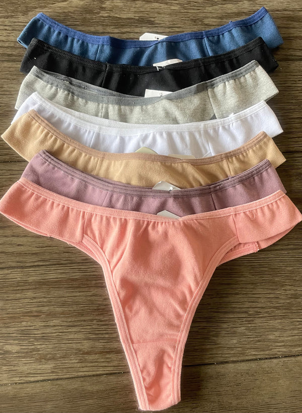 Calcinha fio dental em algodão