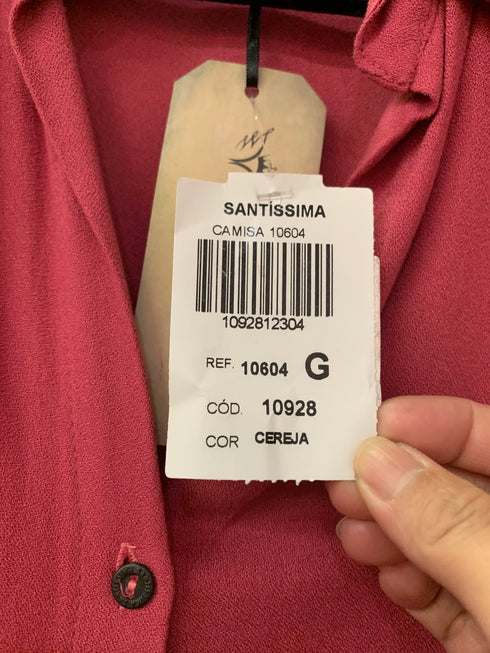 CAMISA SANTÍSSIMA COM ABERTURA NAS COSTAS💫