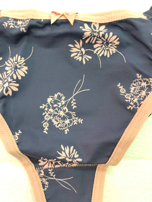 Calcinha fio embutido estampa