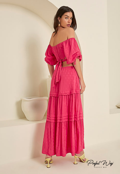 VESTIDO LONGO PERFECT WAY LV26024 💫