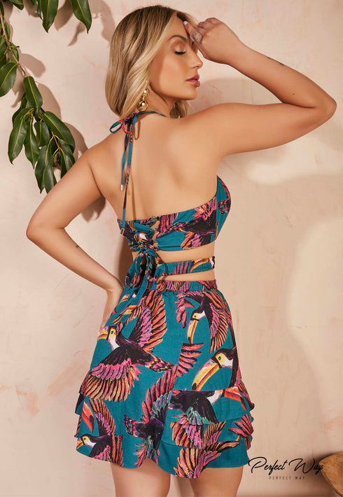 Vestido Solto Estampa Exclusiva💫