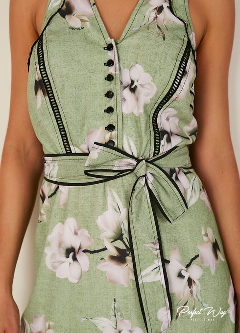 Vestido solto com cinto Perfect way ️ LV16413 💫