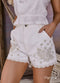 Shorts Branco em Sarja com bordado💫